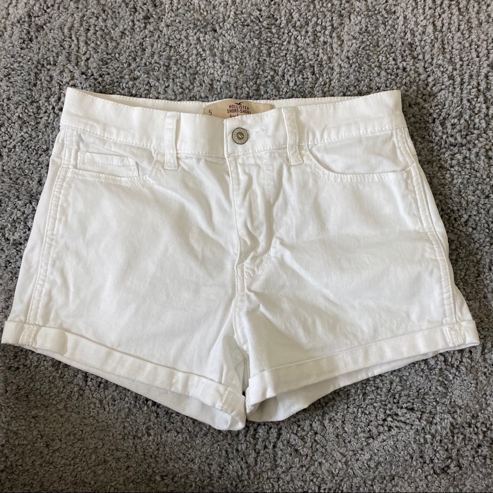 Hollister High-Rise White Short Short
